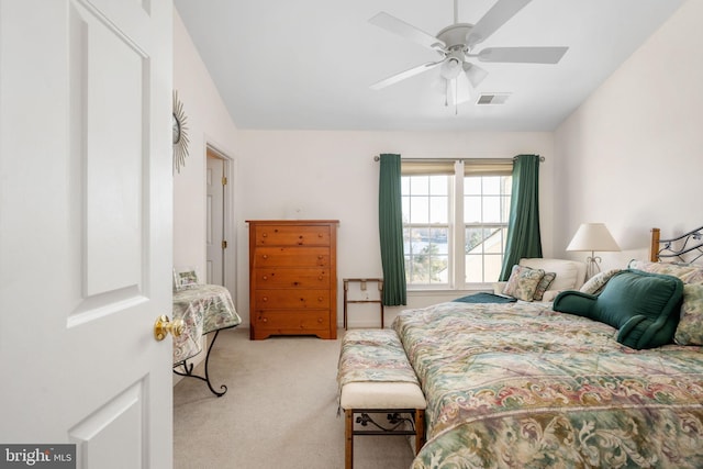 4 Bay View Ln, Colonial Beach, VA 22443 - bedroom featuring carpet and a ceiling fan