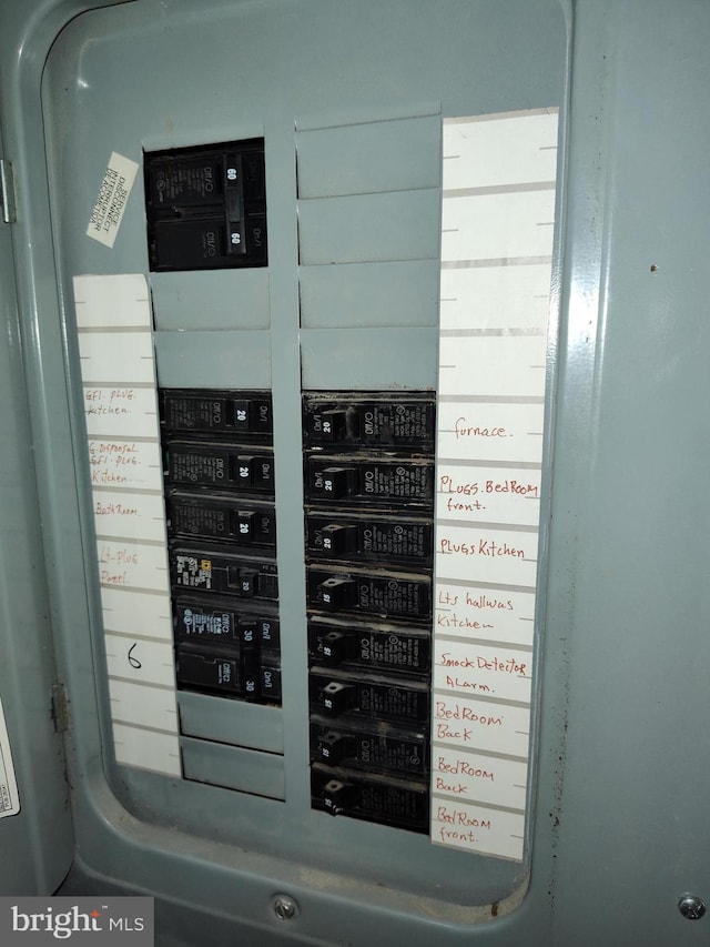 utility room featuring electric panel