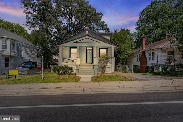 view of bungalow-style house