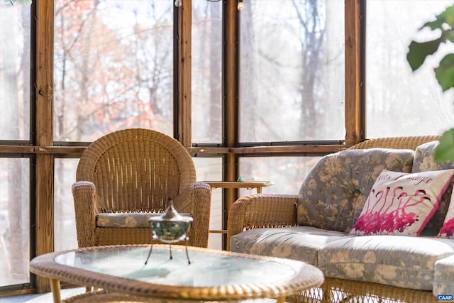 view of sunroom / solarium