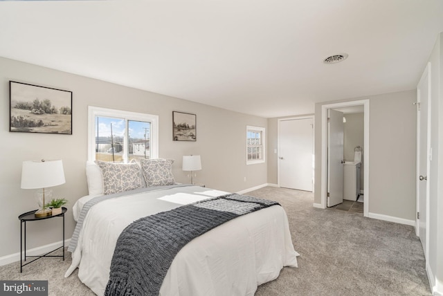 28 W Main St, Fairfield, PA 17320 - bedroom with baseboards, light colored carpet, and multiple windows