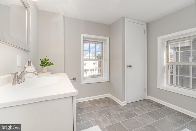 28 W Main St, Fairfield, PA 17320 - bathroom featuring vanity and baseboards