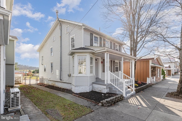 28 W Main St, Fairfield, PA 17320 - view of front of property with ac unit and board and batten siding