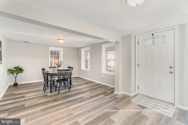 28 W Main St, Fairfield, PA 17320 - foyer entrance with wood finished floors and baseboards