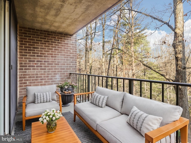 view of balcony