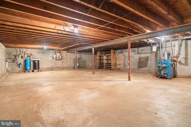 view of basement