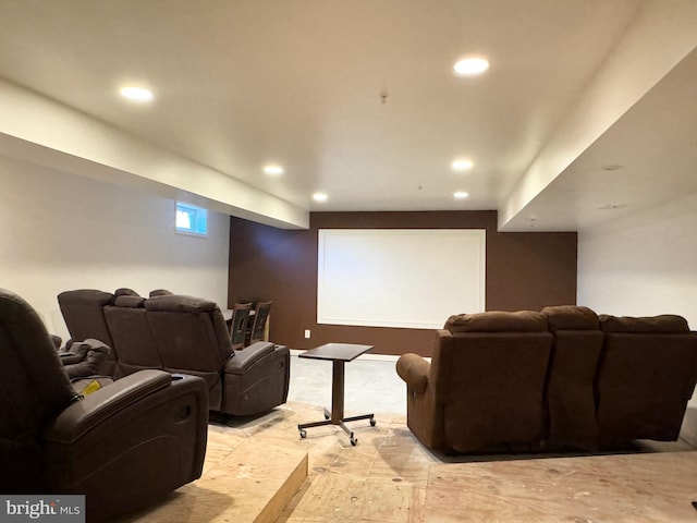 view of home theater room