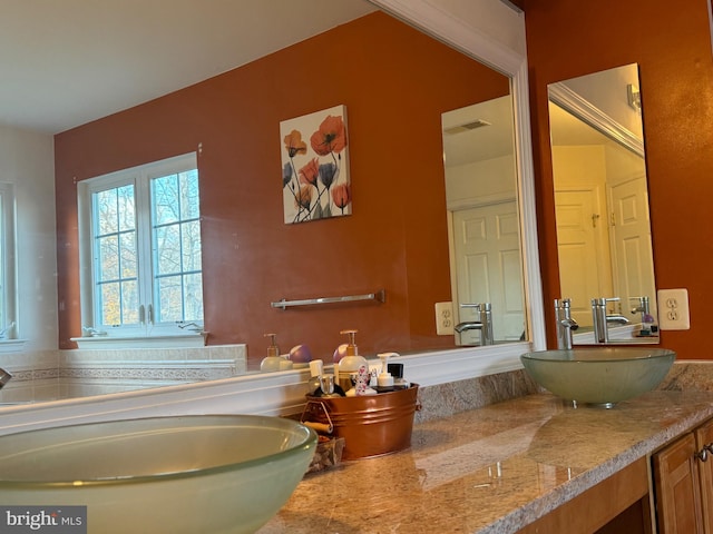 bathroom with vanity