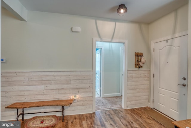 entryway featuring wood-type flooring