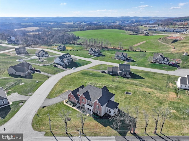 drone / aerial view featuring a rural view