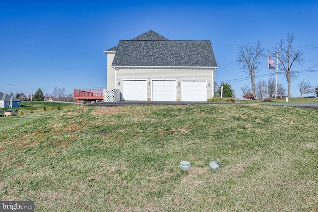 exterior space with a lawn