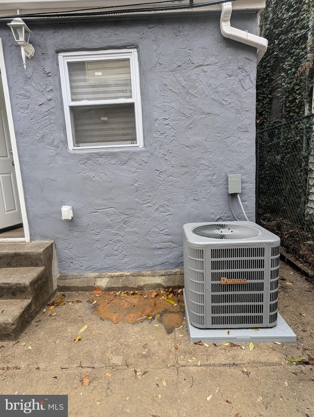 exterior details with central AC unit