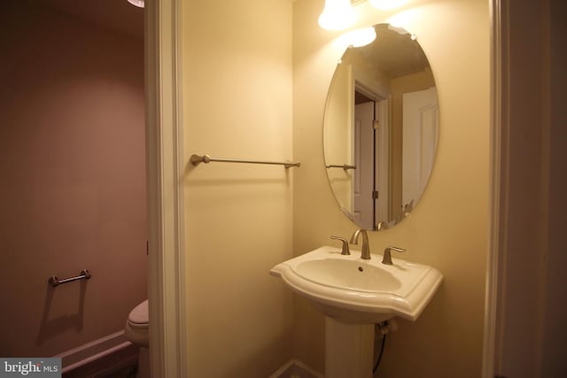 bathroom with toilet