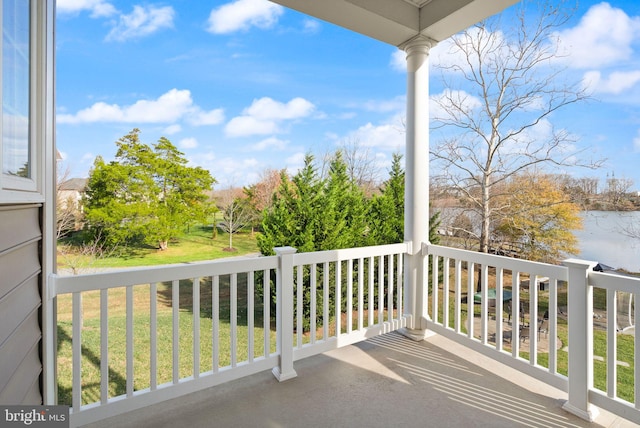 view of balcony