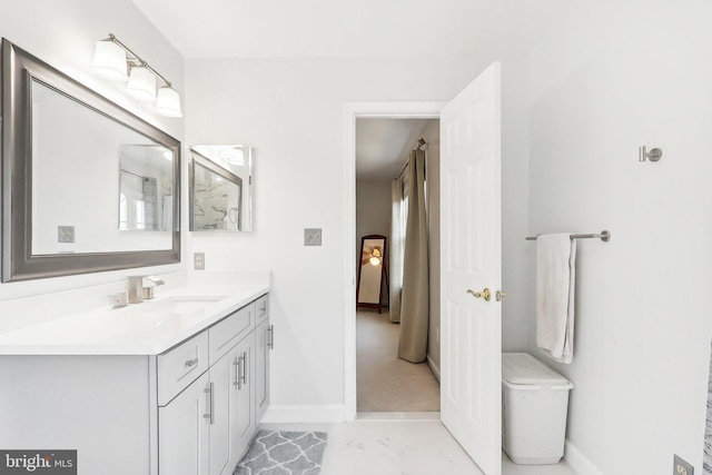 bathroom featuring vanity