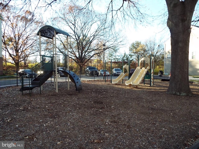 view of jungle gym