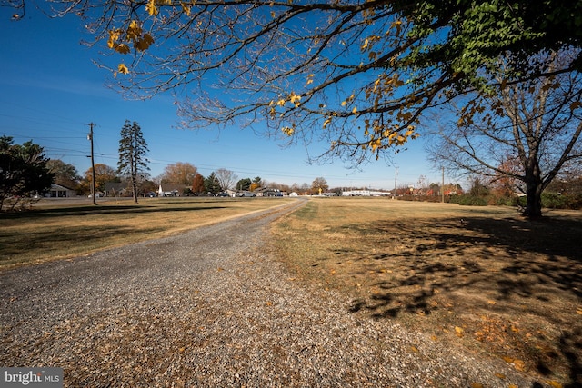 view of road