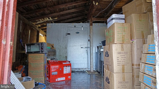 view of storage room