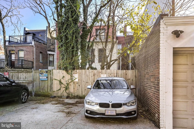 view of car parking