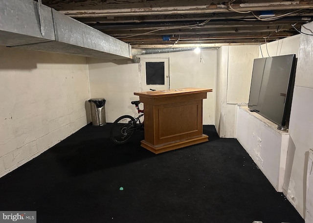 view of basement