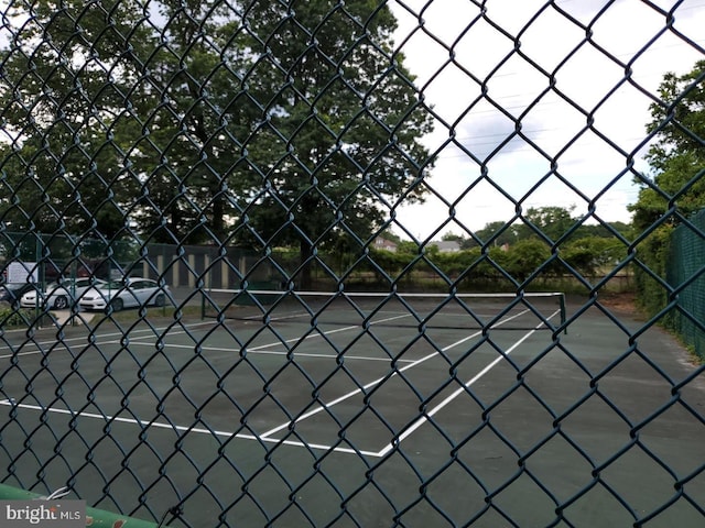 view of tennis court