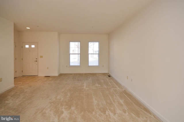 view of carpeted empty room