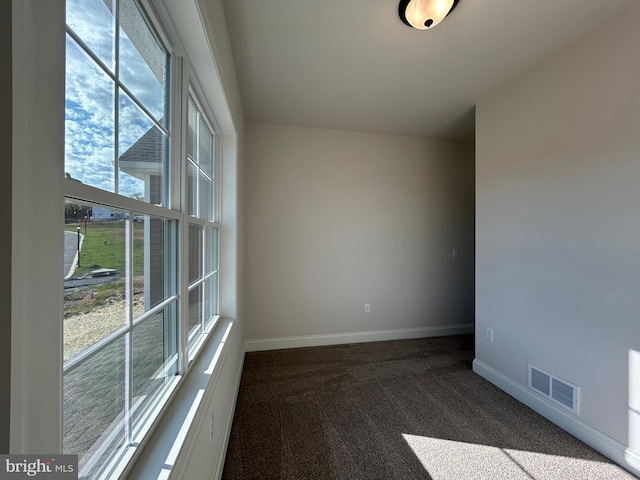 empty room featuring carpet flooring