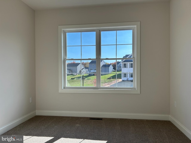 view of carpeted empty room