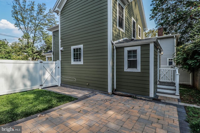 exterior space with a patio