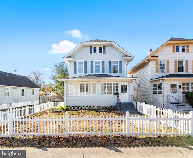 view of front of property