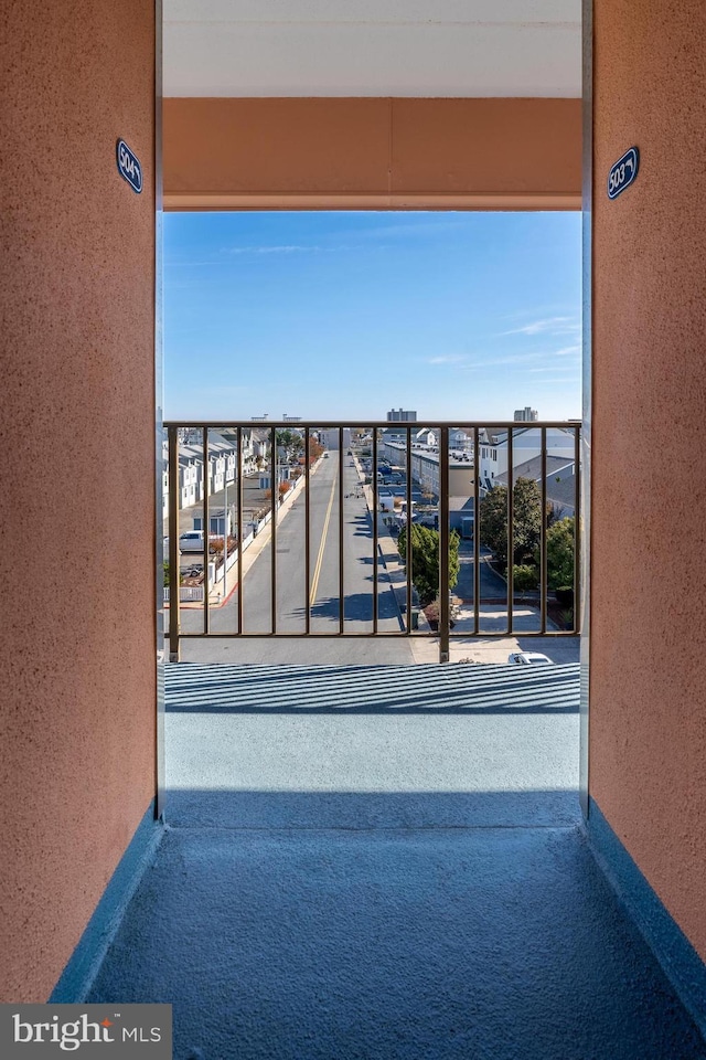 view of balcony