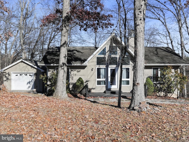 view of front of home featuring a garage