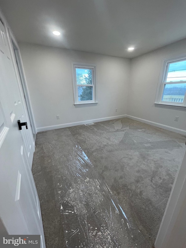 spare room featuring a wealth of natural light