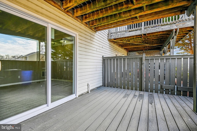 view of wooden terrace