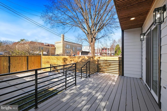 view of wooden terrace