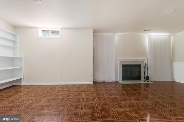 view of unfurnished living room