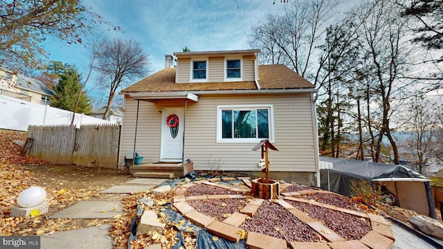 view of front of home