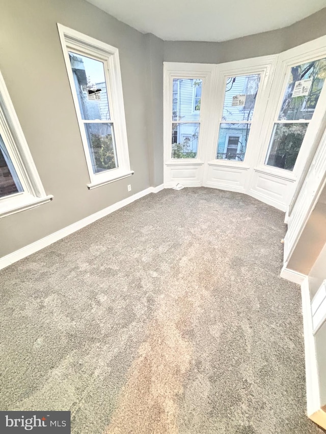 view of carpeted empty room