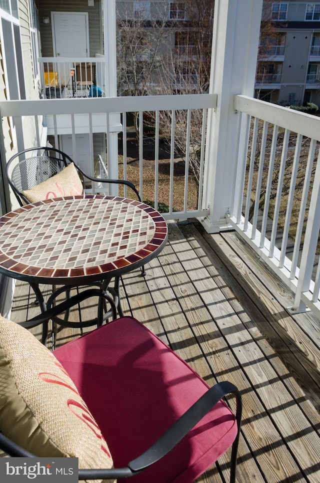 view of balcony