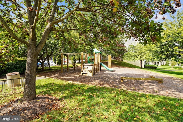 view of jungle gym