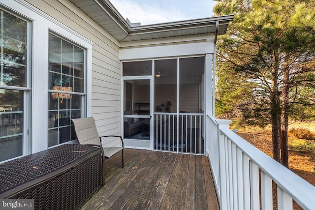 54 October Glory Ave Unit 54F, Ocean View, DE 19970 - wooden deck with a sunroom