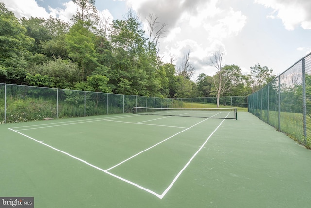 view of sport court