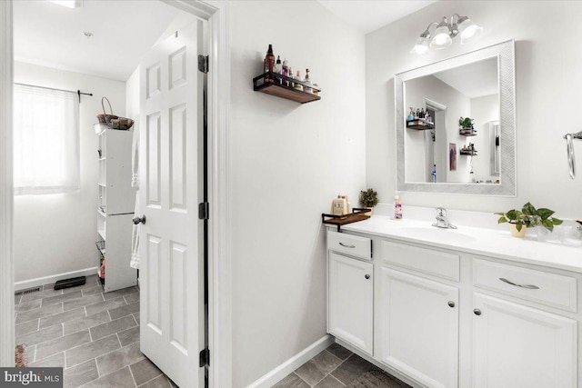 bathroom featuring vanity