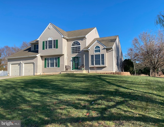 view of front property with a front yard