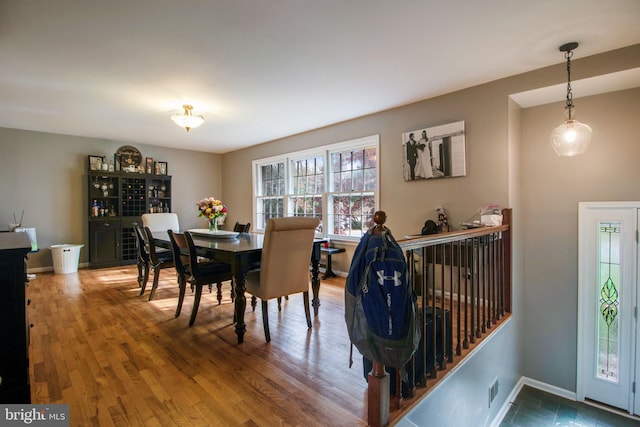 dining room featuring hardwood / wood-style floors