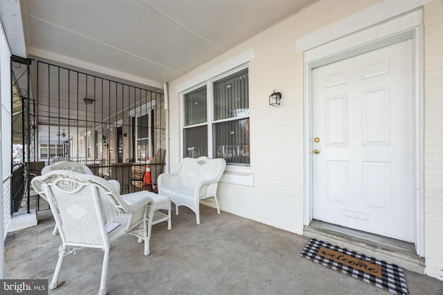 exterior space featuring covered porch