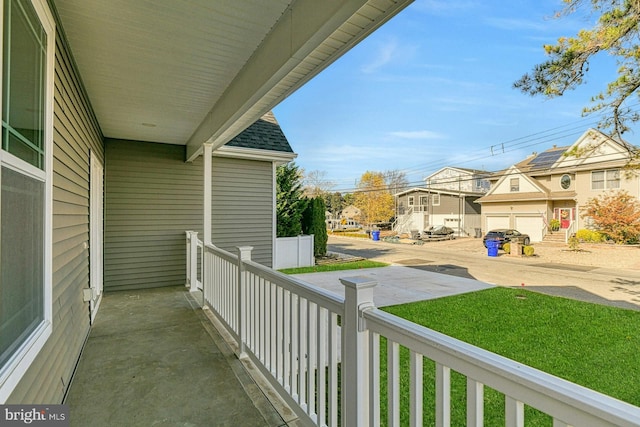 balcony with a porch