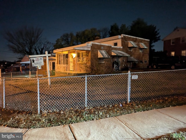 view of front of home