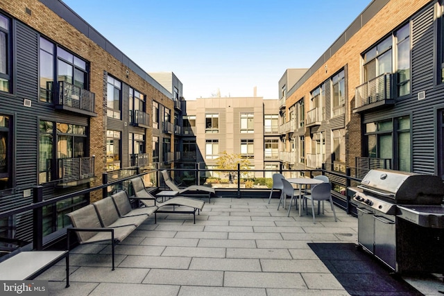 view of patio / terrace with area for grilling