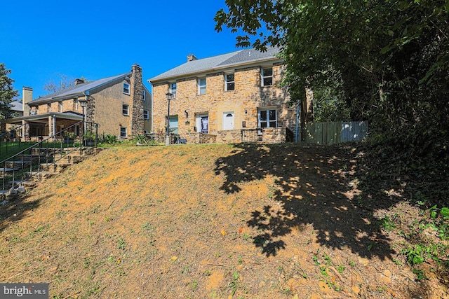 view of rear view of property